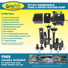 EasyPro Submersible Magnetic Drive Pump 1050 GPH EP1050