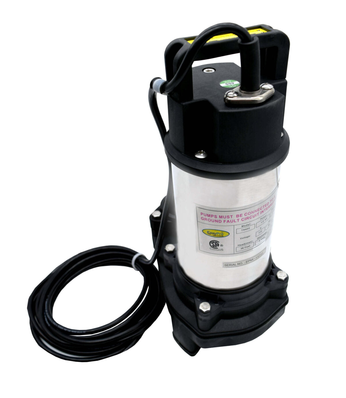 EasyPro 5100 GPH Stainless Steel TH Pump TH400