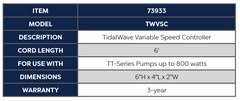 Atlantic Oase Pump Accessories TWVSC Pump 73933
