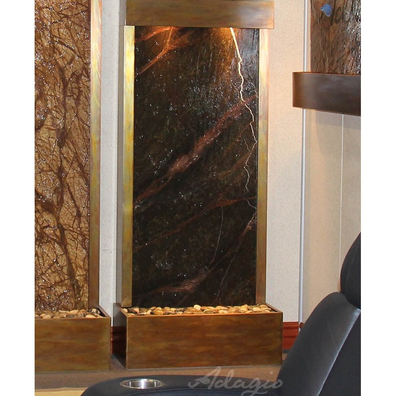 Adagio Water Features Harmony River Flush Mounted Towards Rear Of The Base HRF3511
