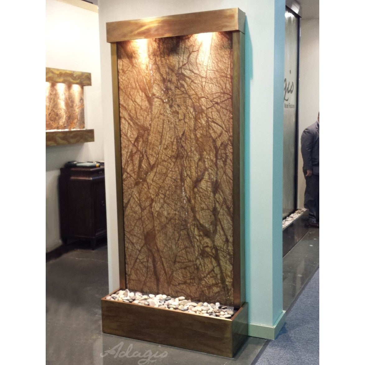 Adagio Water Features Tranquil River Flush Mounted Towards Rear Of The Base TRF3512