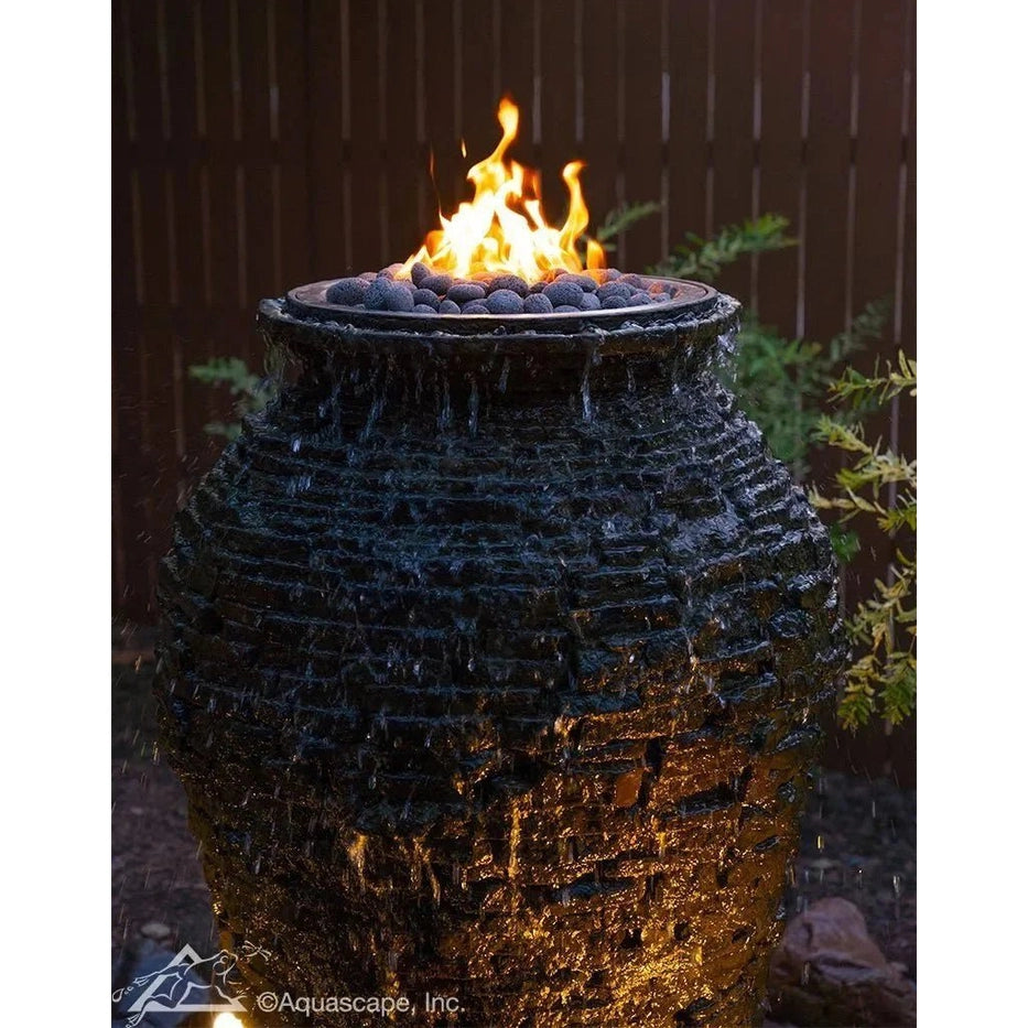 Aquascape Fire and Water Stacked Slate Urn – 55” H 140 CM 58114