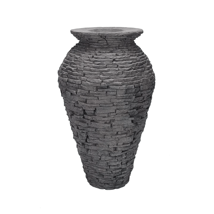 Aquascape Stacked Slate Urns 55" H 140 CM 98940