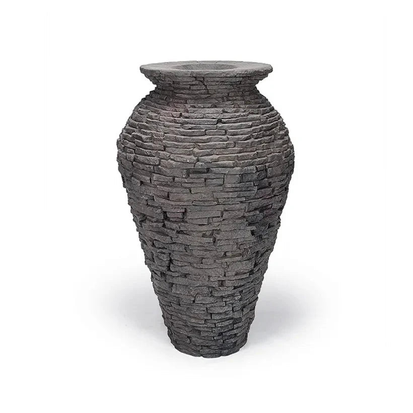 Aquascape Stacked Slate Urns 55" H 140 CM 98940