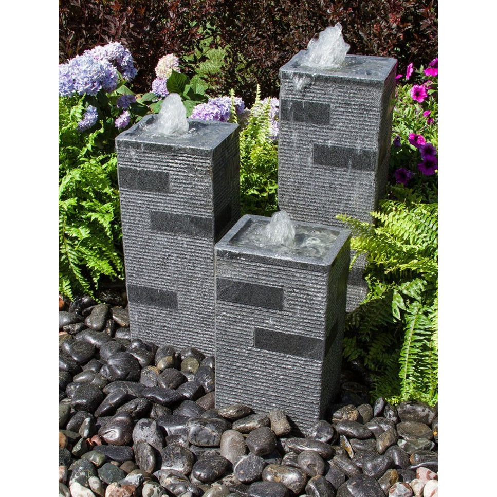 Blue Thumb Polished Block Towers Fountain Kit ABHF60K