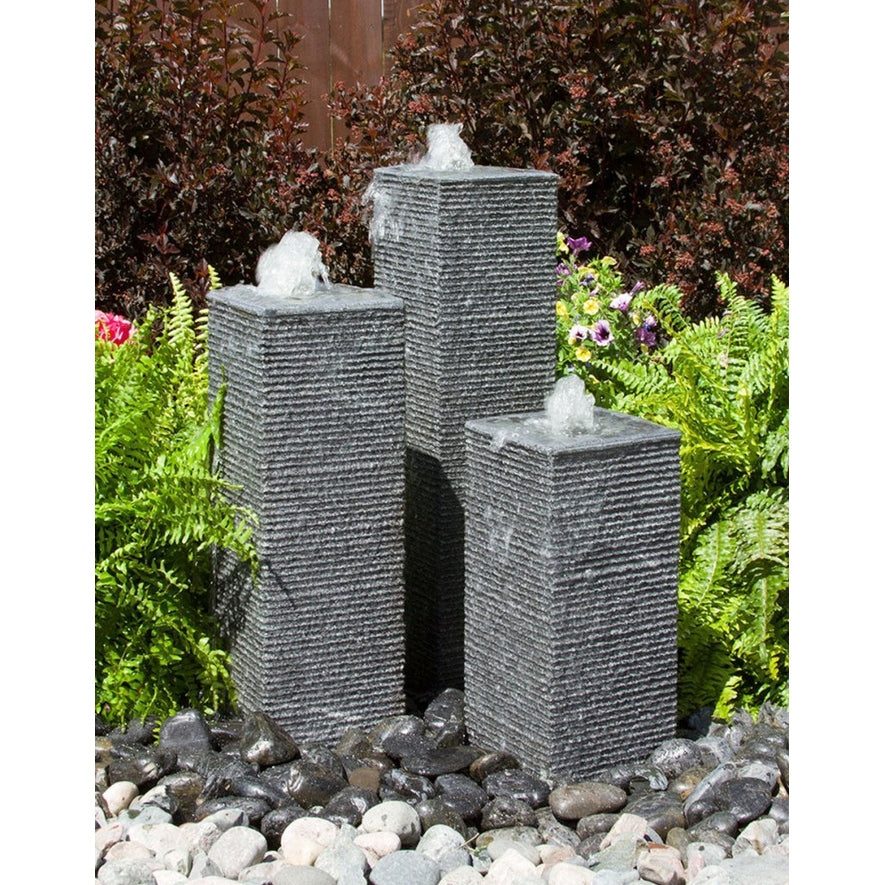 Blue Thumb Square Chiseled Towers Fountain Kit ABHF10K