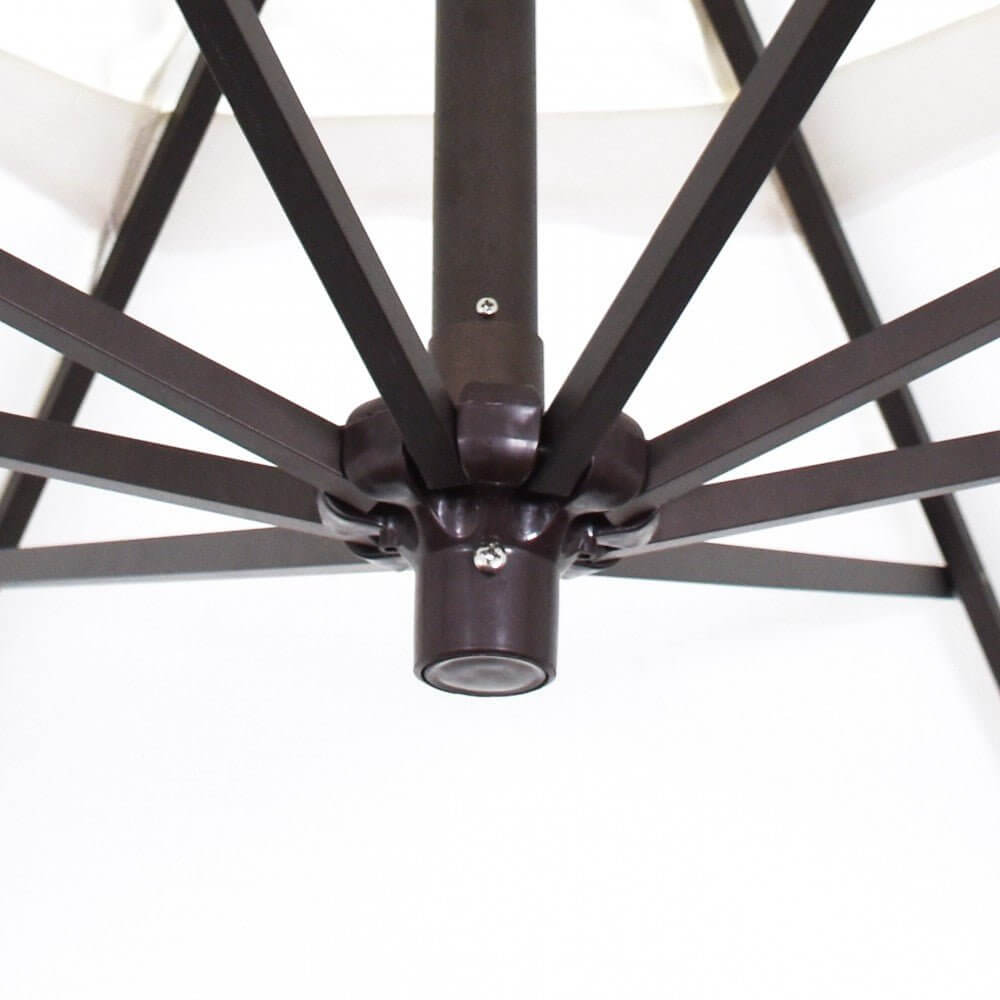 California Umbrella Bayside Series 9 ft Residential Cantilever Patio Umbrella - Durable Aluminum Construction with Crank Lift BA908