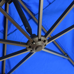 California Umbrella Cali Series 10 ft Square Patio Umbrella - Residential Grade with Side Tilt and Crank Lift CALI338