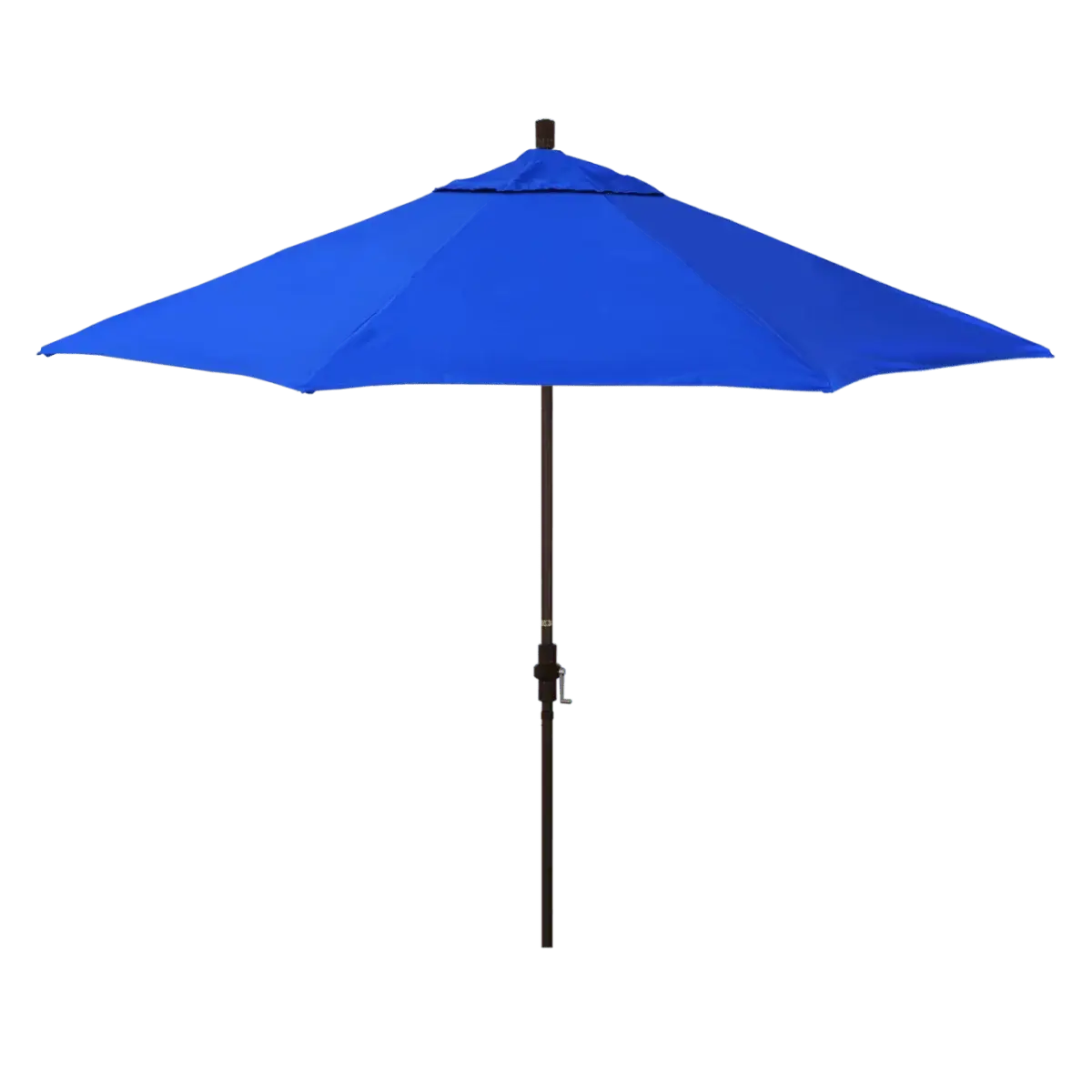 California Umbrella Golden State Series 11 ft Patio Umbrella: Collar Tilt, Crank Lift, and Aluminum Construction GSCU118