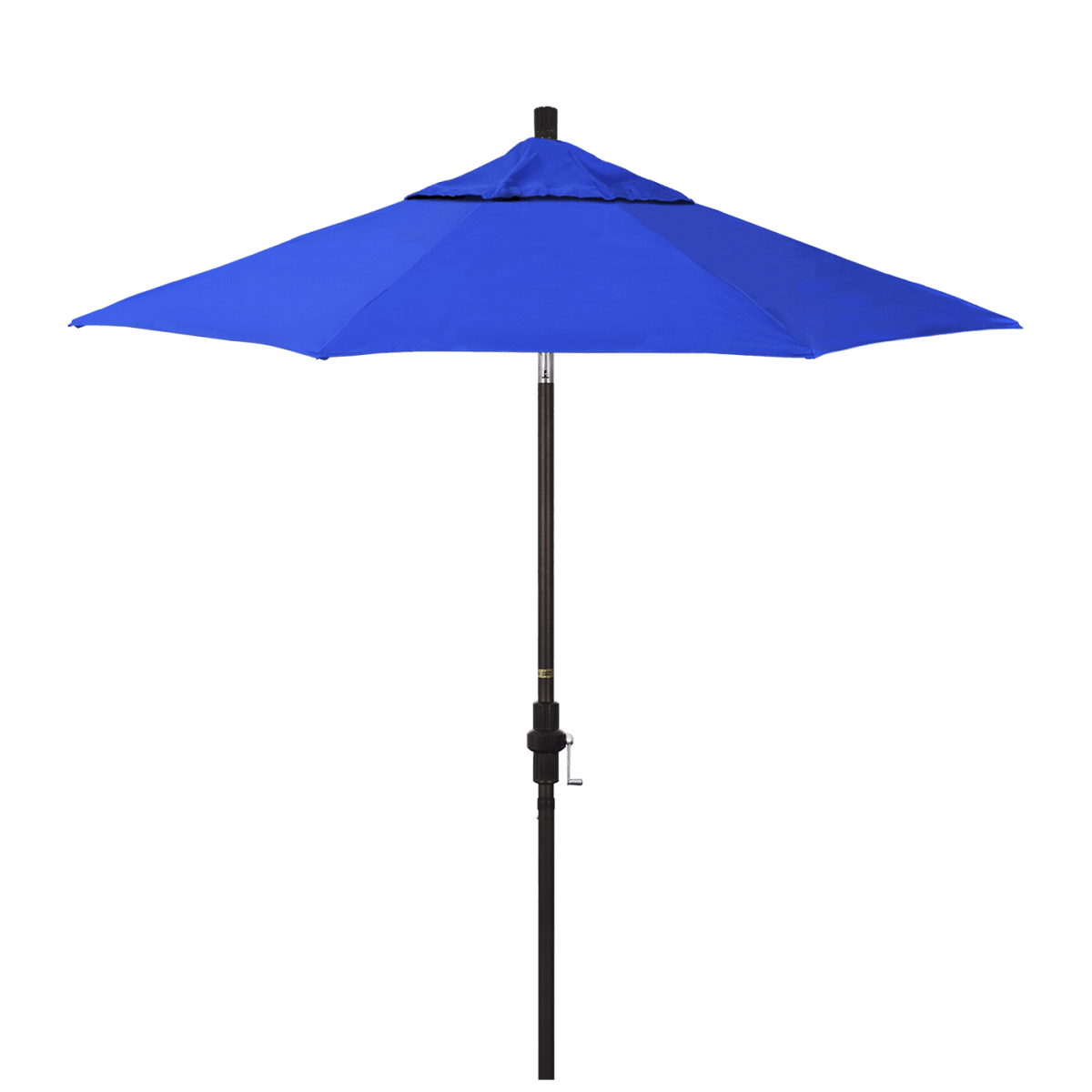 California Umbrella Golden State Series 7.5 Ft Patio Umbrella Residential Grade With Collar Tilt and Crank Lift GSCU758