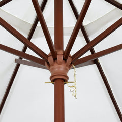 California Umbrella Grove Series 9 FT Commercial Grade Patio Umbrella Hardwood Pole with Push Lift MARE908