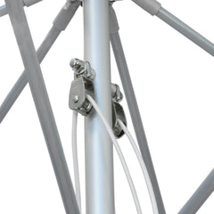 California Umbrella Newport Series 11 FT Round Commercial Patio Umbrella: Aluminum Pole, Pulley Lift And Fiberglass Ribs AATF118AH