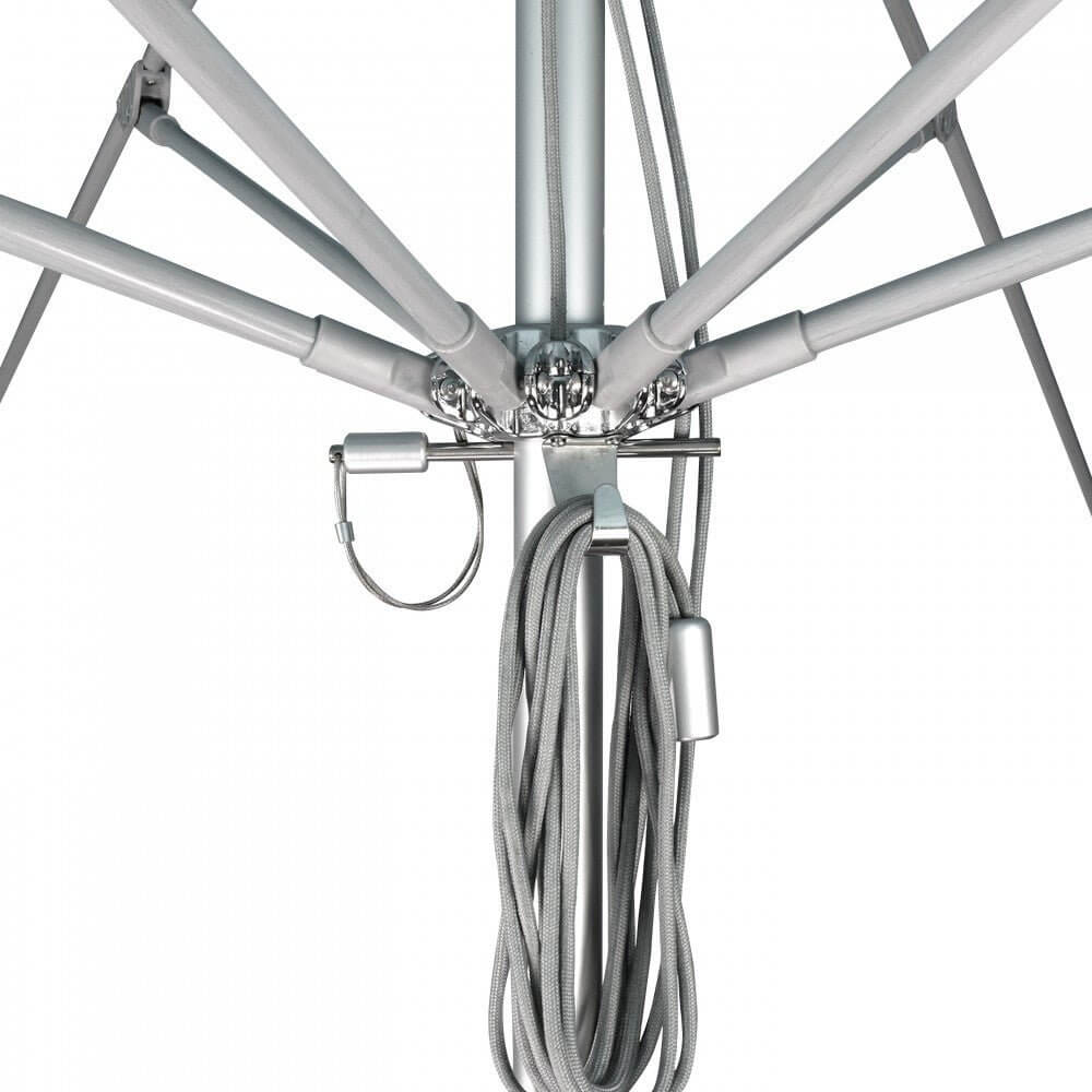 California Umbrella Newport Series 7.5 FT Square Commercial Patio Umbrella: Robust Aluminum Frame With Pulley Lift And Fiberglass Ribs AATF758AH