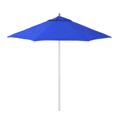 California Umbrella Newport Series 9 FT Round Commercial Patio Umbrella – Lightweight Aluminum Pole With Pulley Lift And Fiberglass Ribs AATF908AH
