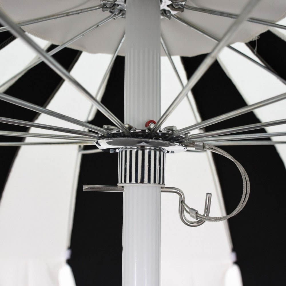 California Umbrella Pagoda Series Classic Cut Patio Umbrella – Lightweight Aluminum Pole with Fiberglass Ribs SMPT852CLAS