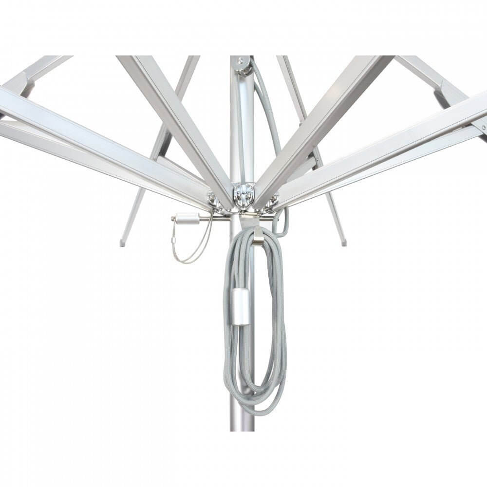 California Umbrella Rodeo Series 9 FT Round Commercial Patio Umbrella – Sturdy Aluminum Pole With Pulley Lift AAT908A