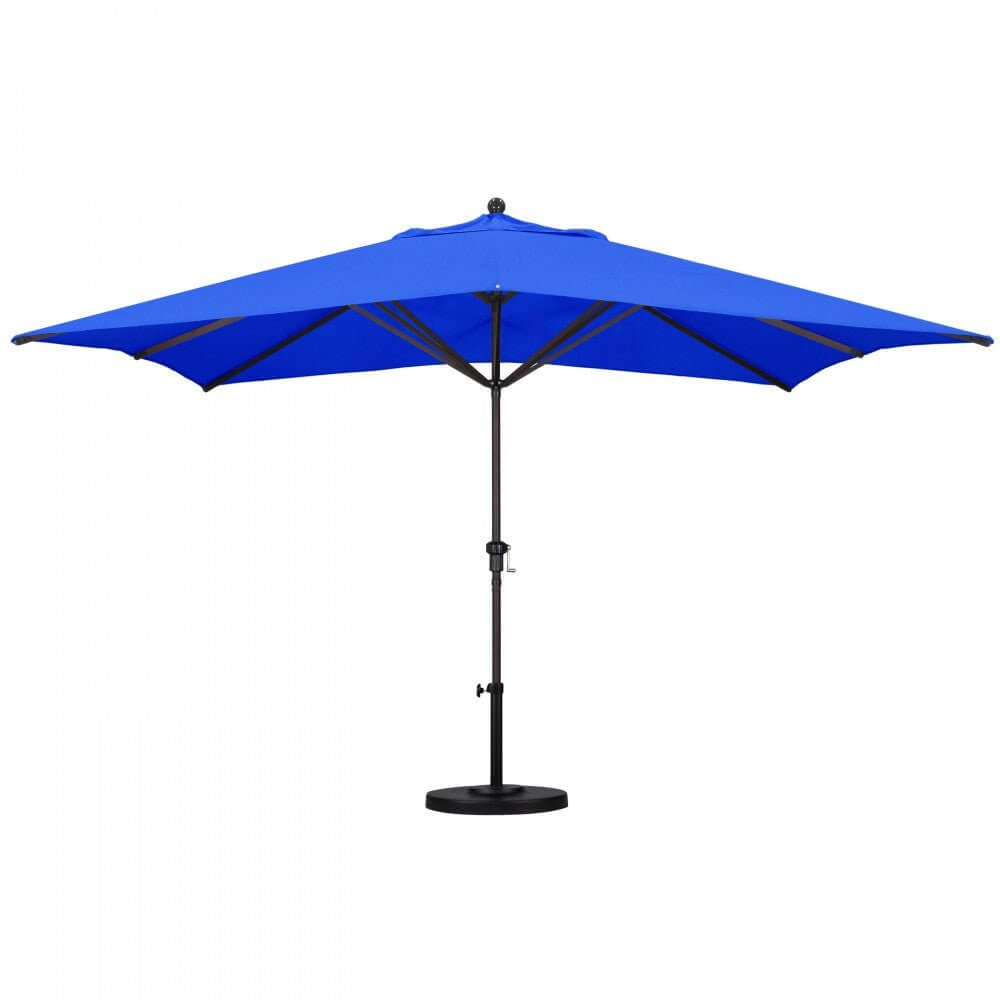 California Umbrella Tahoe Series Large 11 ft Rectangle Patio Umbrella - Residential Grade with Crank Lift GS1188