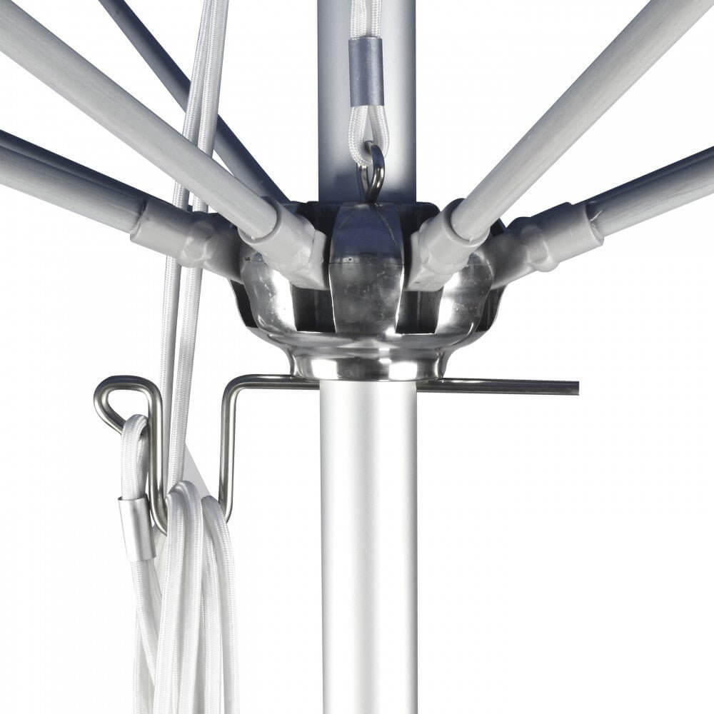 California Umbrella Venture Series 11FT Commercial Patio Umbrella: Aluminum Construction With Pulley Lift and Fiberglass Ribs ALTO118