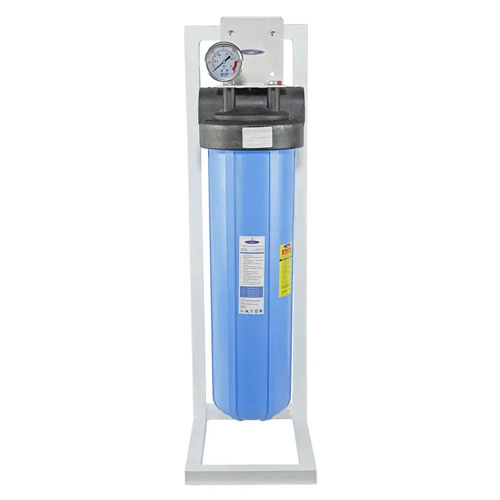 Crystal Quest Big Blue Whole House Water Filter, Alkalizing 4-6 GPM | 1-2 people CQE-WH-20006A