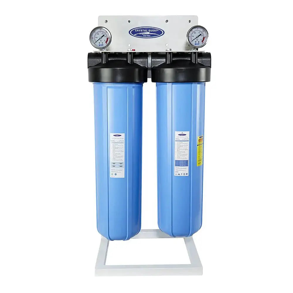 Crystal Quest Big Blue Whole House Water Filter, Alkalizing 4-6 GPM | 1-2 people CQE-WH-20006A