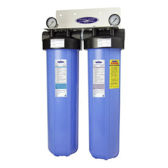 Crystal Quest Big Blue Whole House Water Filter, Alkalizing 4-6 GPM | 1-2 people CQE-WH-20006A