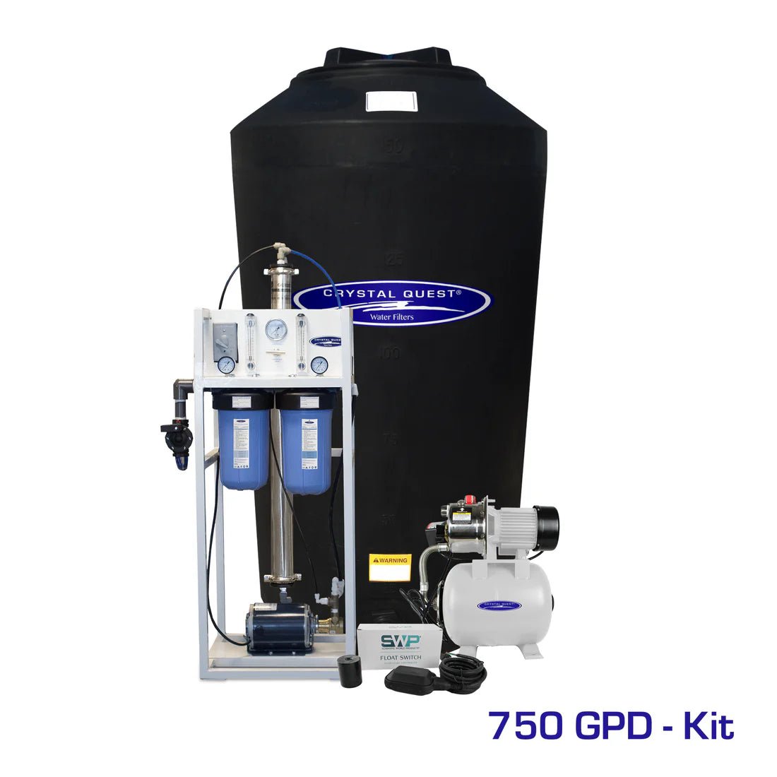 Crystal Quest Commercial Mid-Flow Reverse Osmosis System 500-7000 GPD CQE-CO-02024C