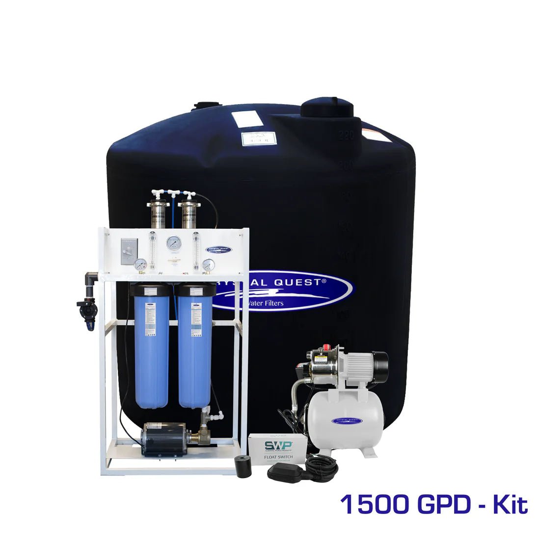 Crystal Quest Commercial Mid-Flow Reverse Osmosis System 500-7000 GPD CQE-CO-02024C