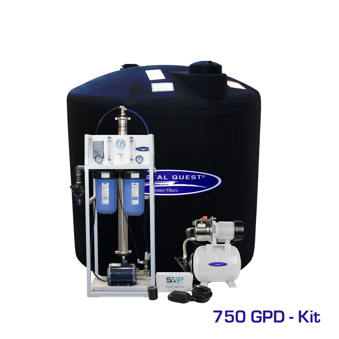 Crystal Quest Commercial Mid-Flow Reverse Osmosis System 500-7000 GPD CQE-CO-02024C