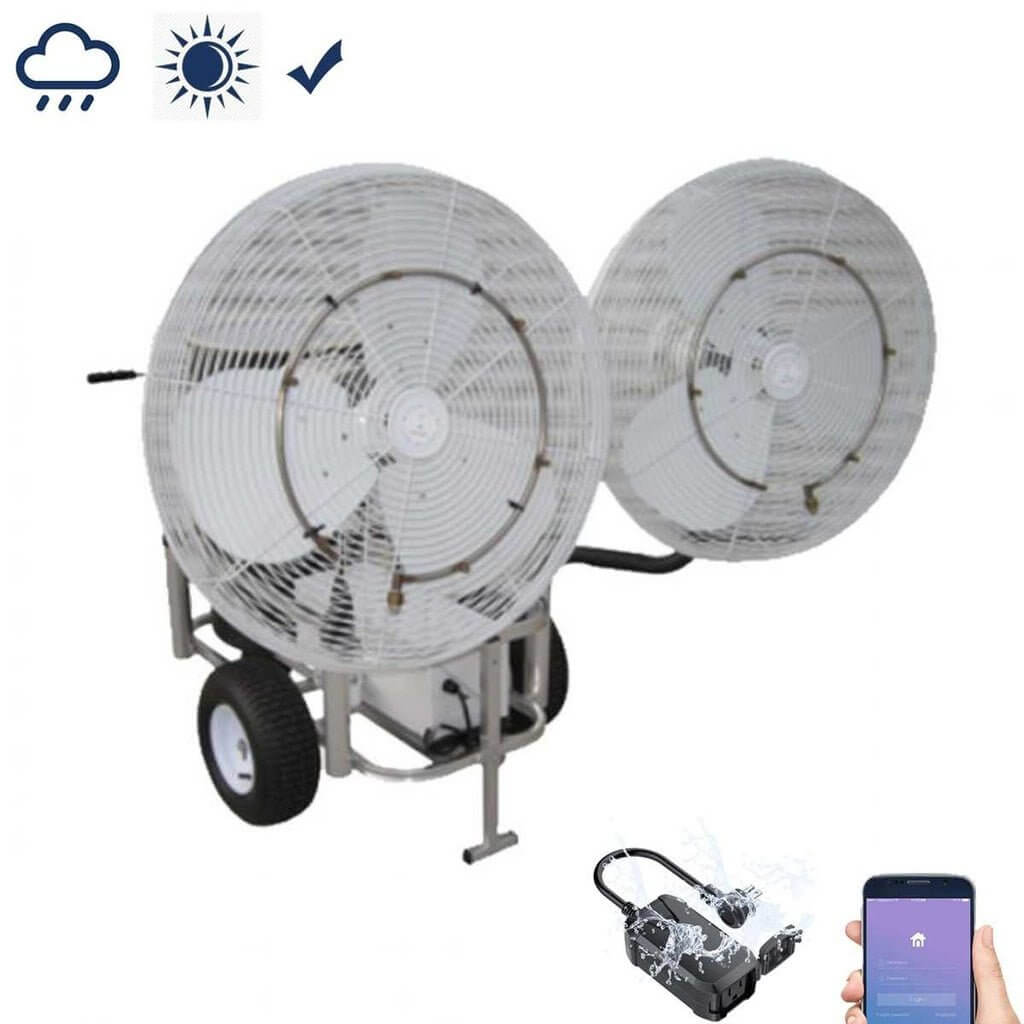 Mistcooling Double Fan Portable Misting System MC32100