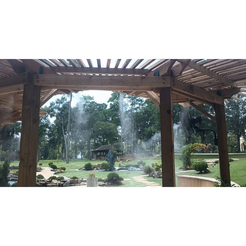Mistcooling Patio Misting Fan - Outdoor Fan 18 Inch Oscillating - High Pressure - With Center Hub MC36110