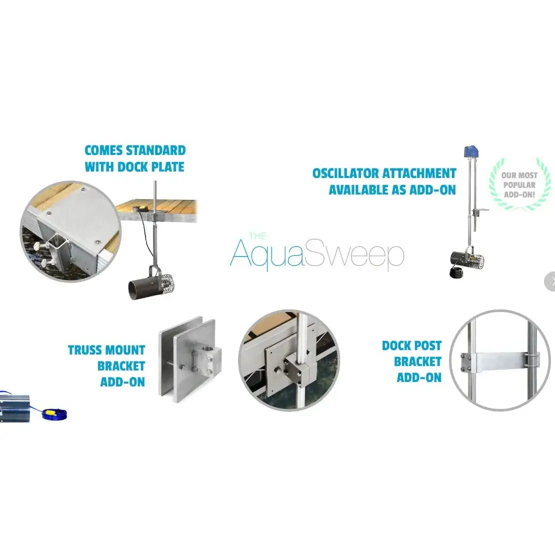 Scott Aerator Aquasweep Dock Mount 16013