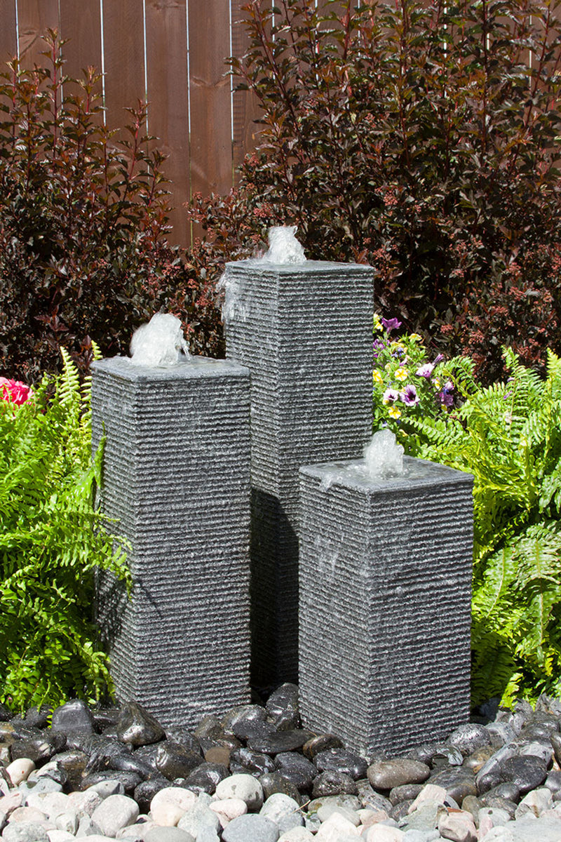 Blue Thumb Square Chiseled Towers Fountain Kit ABHF10K