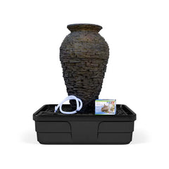 Aquascape Stacked Slate Urn Fountain Kit 45″ H (114 cm) 58090