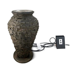 Aquascape Fire and Water Stacked Slate Urn – Large 58114