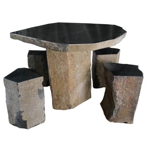 Anjon Polished Table with Stools ANJTBL1