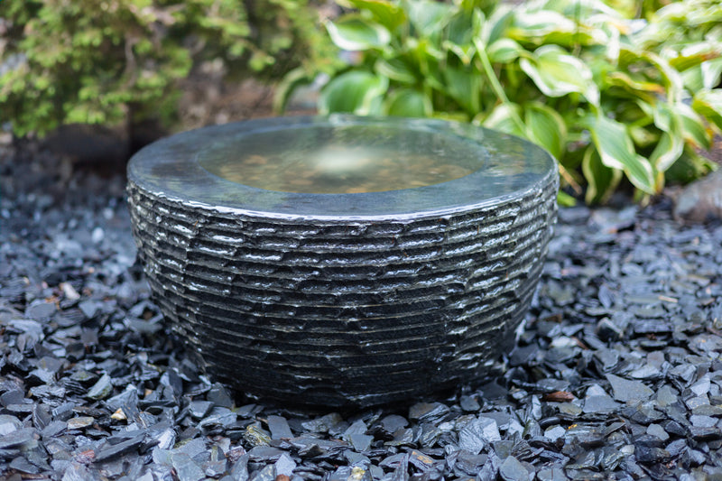 EasyPro Tranquil Décor - Infinity Bowl Fountain Basalt Kit - 24