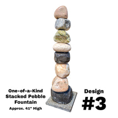 Blue Thumb Stacked Pebble Fountain ABSPF40