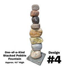 Blue Thumb Stacked Pebble Fountain ABSPF40