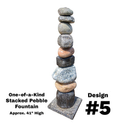 Blue Thumb Stacked Pebble Fountain ABSPF40