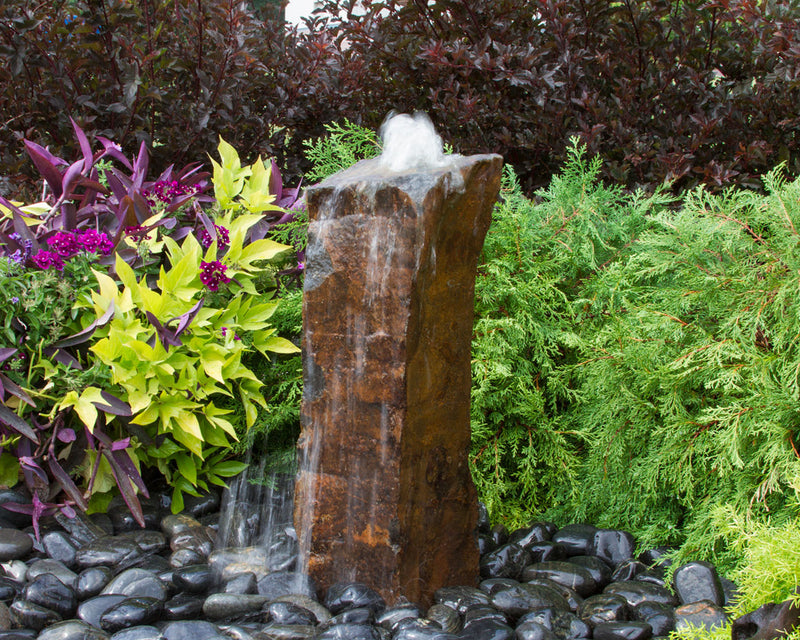 Blue Thumb Medium Rustic Basalt Fountain Kit - 24