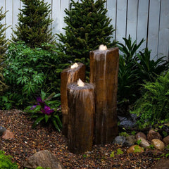 Aquascape Faux Basalt Column Set of 3 Fountain Kit 24″, 30″, 36″ H 61 ,76 ,91 cm 78366