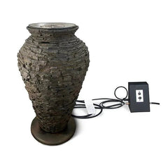 Aquascape Fire and Water Stacked Slate Urn – 55” H 140 CM 58114