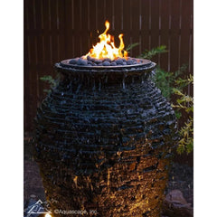 Aquascape Fire and Water Stacked Slate Urn – 55” H 140 CM 58114