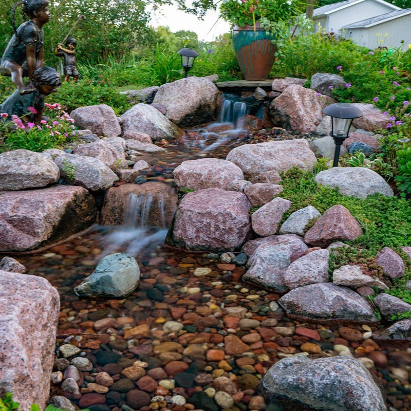Aquascape Medium Pondless Waterfall Kit 16′ Stream w/ AQUASURGE 2000-4000 Adjustable Flow Pond Pump 53039