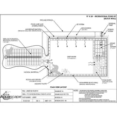 Aquascape Recreational Pond Kit – 19′ x 24′ 53074