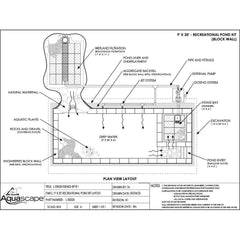 Aquascape Recreational Pond Kit – 9′ x 20′ 53073