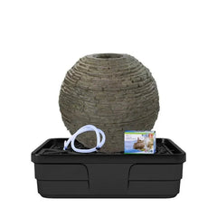 Aquascape Stacked Slate Sphere Fountain Kit 32″ Dia 81 cm 78290