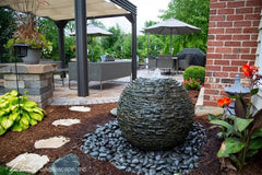 Aquascape Stacked Slate Spheres 78289 Decorative - Fiberglass Resin