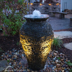 Aquascape Stacked Slate Urn Fountain Kit 45″ H 114 cm 58090