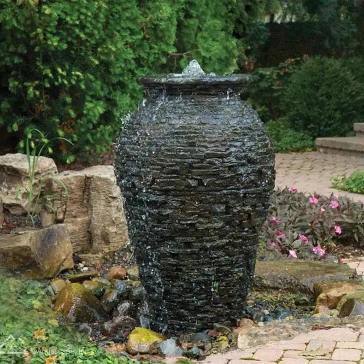 Aquascape Stacked Slate Urns 55